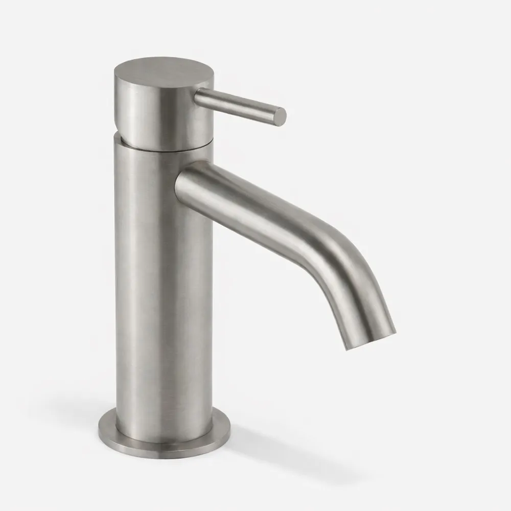 [MID-FY150S28-HL] Grifo de Lavabo Monomando (disponible en 3 Alturas) Serie Yacht de Twins - Acero Inox AISI 316L (Sin Válvula Inox, Estandard (160 mm))