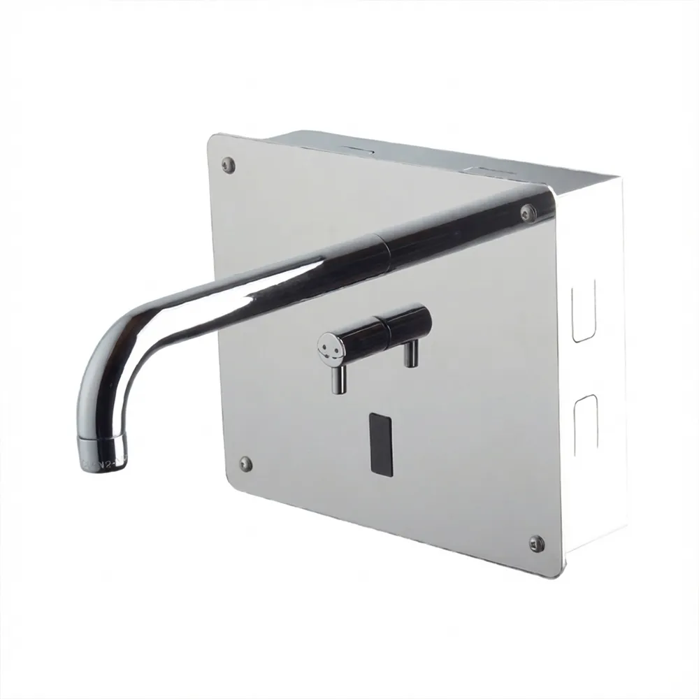 [MIS-EM180S51-HL] Grifo Mural Electrónico con Placa Cuadrada Serie Collectivities - Cromo